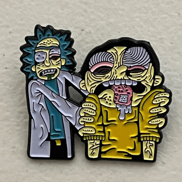 Unbranded Other - Rick & Morty Acid Trip Enamel Pin Cartoon Mort Brooch